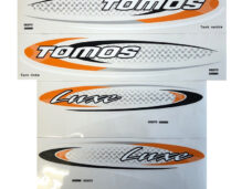 Tomos Stickerset Ovaal Luxe Oranje - Zwart