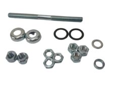 Complete vooras 11mm met cups en conussen voor Puch Maxi spaakwiel