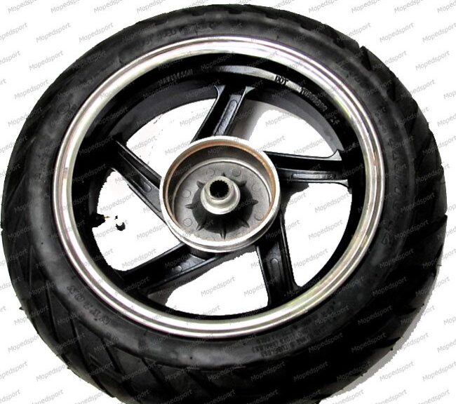 Roda traseira Baotian preta com pneu original