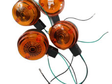 Simson Set Richtingaanwijzers / Raw - Knipperlicht - 4 Stuks Oranje 2x Voor / 2x Achter - Makkelijk Te Installeren - Simson