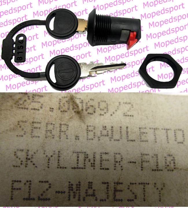 MALAGUTI F10 F12 Slot deksel handschoenkast