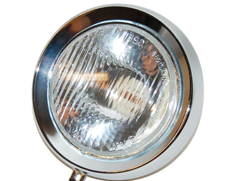 Bromfiets 517 Kreidler Universeel Koplamp Inbouw Unit Inclusief Fitting Ba20 Glas 130mm Inbouwmaat 150mm 517-16.900w Koplampunit
