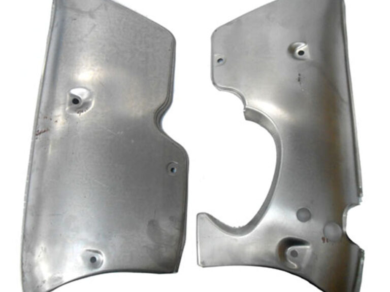 Kreidler Zijscherm Set Blank Ongespoten 5v /versnellingen Super 15.64.04 +15.64.03 Frame Motordeksel Motorscherm