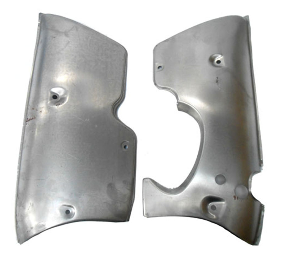 Kreidler Zijscherm Set Blank Ongespoten 5v /versnellingen Super 15.64.04 +15.64.03 Frame Motordeksel Motorscherm