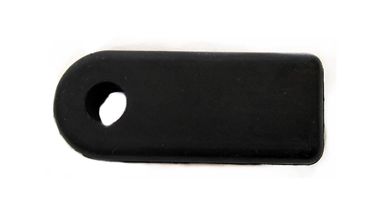 SACHS Rubber kabeldoorvoer 3V voetschakeling- Breedte inbouwmaat: 13mm - Totale breedte: 16mm - Totale lengte: 38mm - Dikte: 9mm - Gatdiameter: ca. 6mm