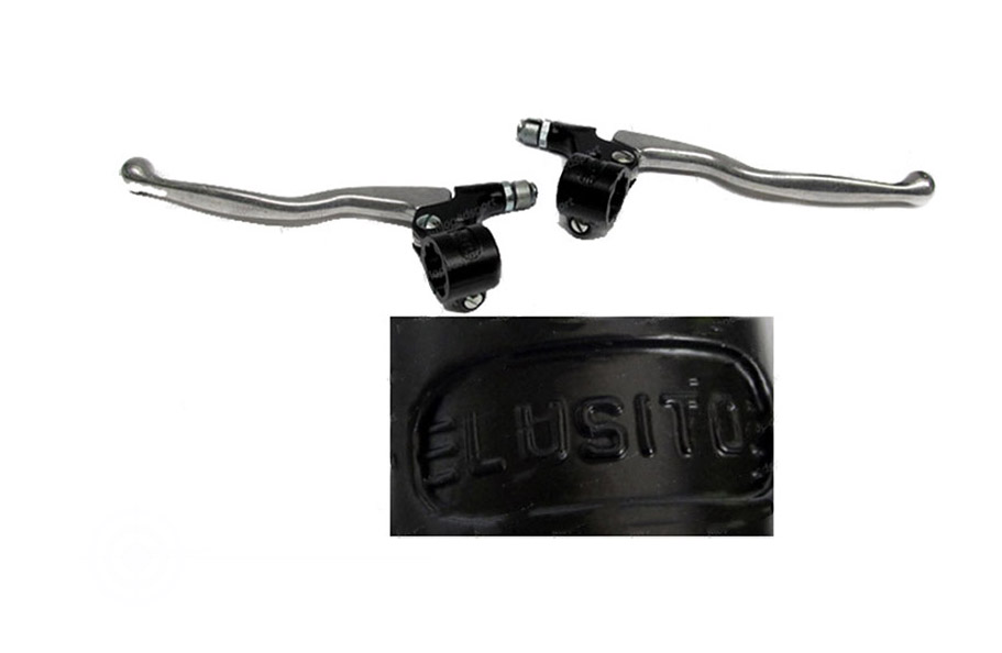 Puch Maxi/universeel/kreidler/bromfiets Remgreepset Lusito Lang 17cm Greeplengte Piaggio/honda/sachs Aluminium Monza Stuur