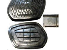 Kreidler Knierubber Tank Recht Zwart 77.71.03 T/m 1965 Kniekussen Frame Tankrubber