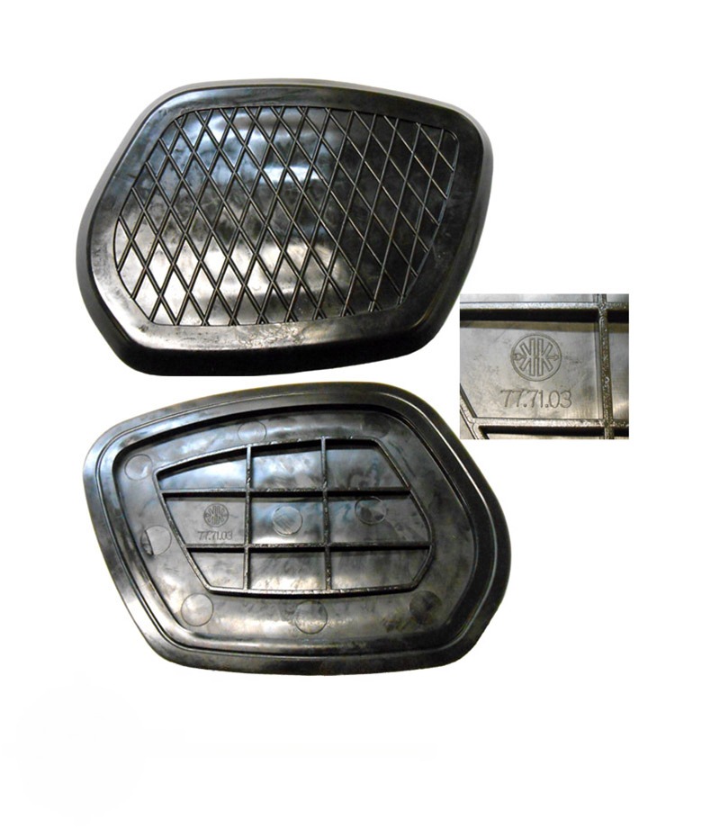 Kreidler knierubber tank recht zwart 77.71.03 t/m 1965 kniekussen frame tankrubber