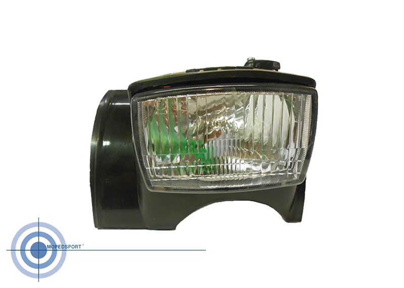 UNIVERSEEL Koplamphuis zwart + inbouwunit compleet - niet origineel - past op o.a. Solex 4800 KOPLAMP