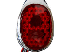 Puch Maxi Ms Mv Kreidler Bromfiets Nsu Achterlicht + Rubber Chroom Achterkant Verlichting