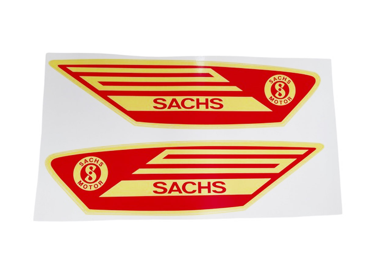 SACHS Stickerset Sachs rood / geel special