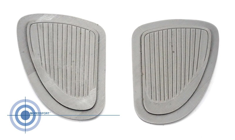 Bromfiets Ks 517 529 530 Rubber Tank Set / Kniestuk Grijs 515-20.103 515-20.104 Tankflap