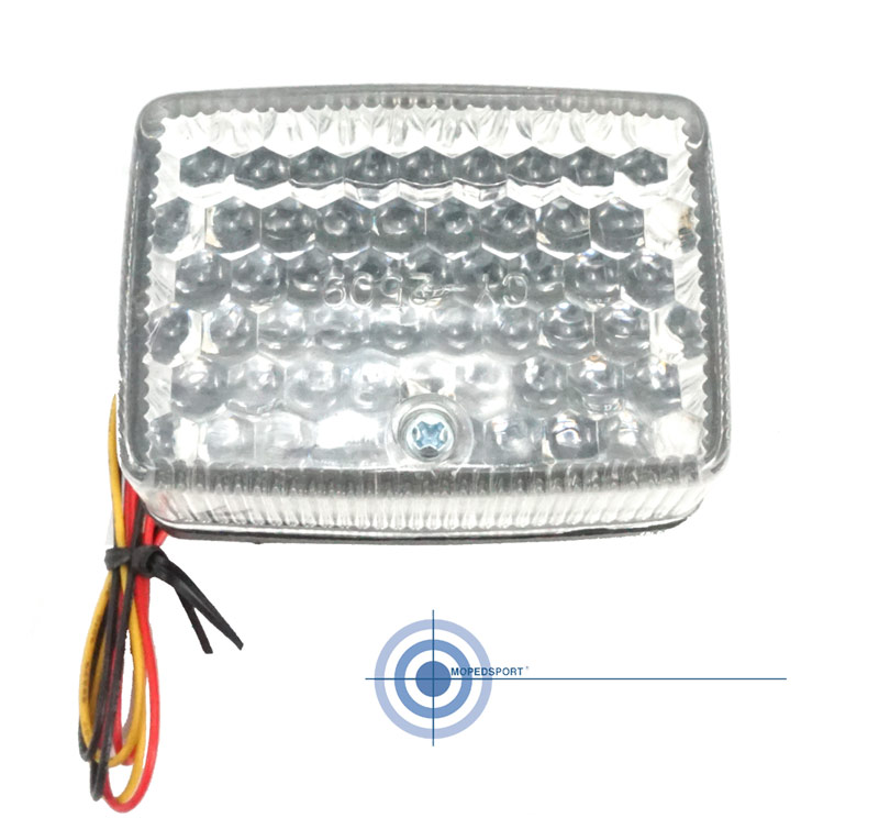 Puch Maxi Led Achterlicht Zwart / Wit
