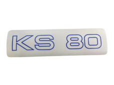 Bromfiets Zijdekselsticker Ks80 Blauw 18.5 X 5.5cm