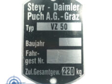 Puch Typeplaatje Vz50