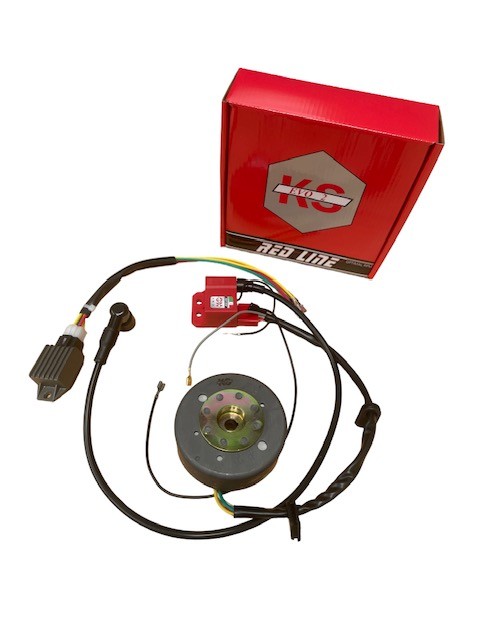 Kreidler Bromfiets Cdi-ontsteking/ontsteking 50cc 6v-ontsteking Kokusan Evo2 -plus Red Line - Maximaal Koppel Bij Lage Toerentallen - Inclusief Beschrijving En Aansluitschema