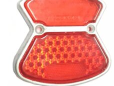 Bromfiets achterlichtglas met rubber + 2 schroefjes Supercombinette achterlicht - plastic
