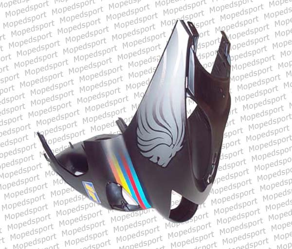 Aprilia Voorplaat Sr50lc 03 Gp1 Matzwart / Leeuwenkop 8258822