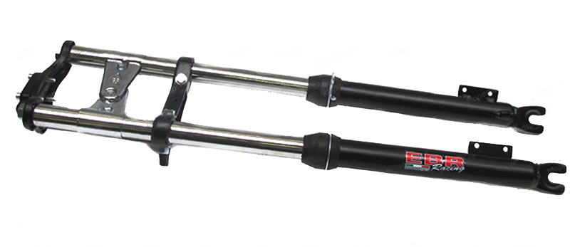 Puch Maxi Voorvork Zwart Lang Breed E.b.r. (+10cm) 28mm