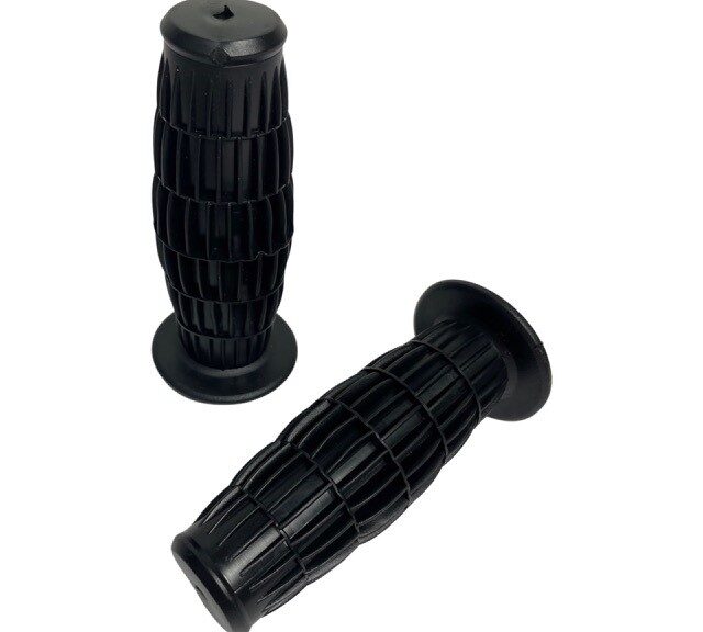 Universeel Bromfiets Puch Maxi Classic Handvatten Set 22/24x110mm Zwart Handvat Stuur Kreidler Tomos Sachs