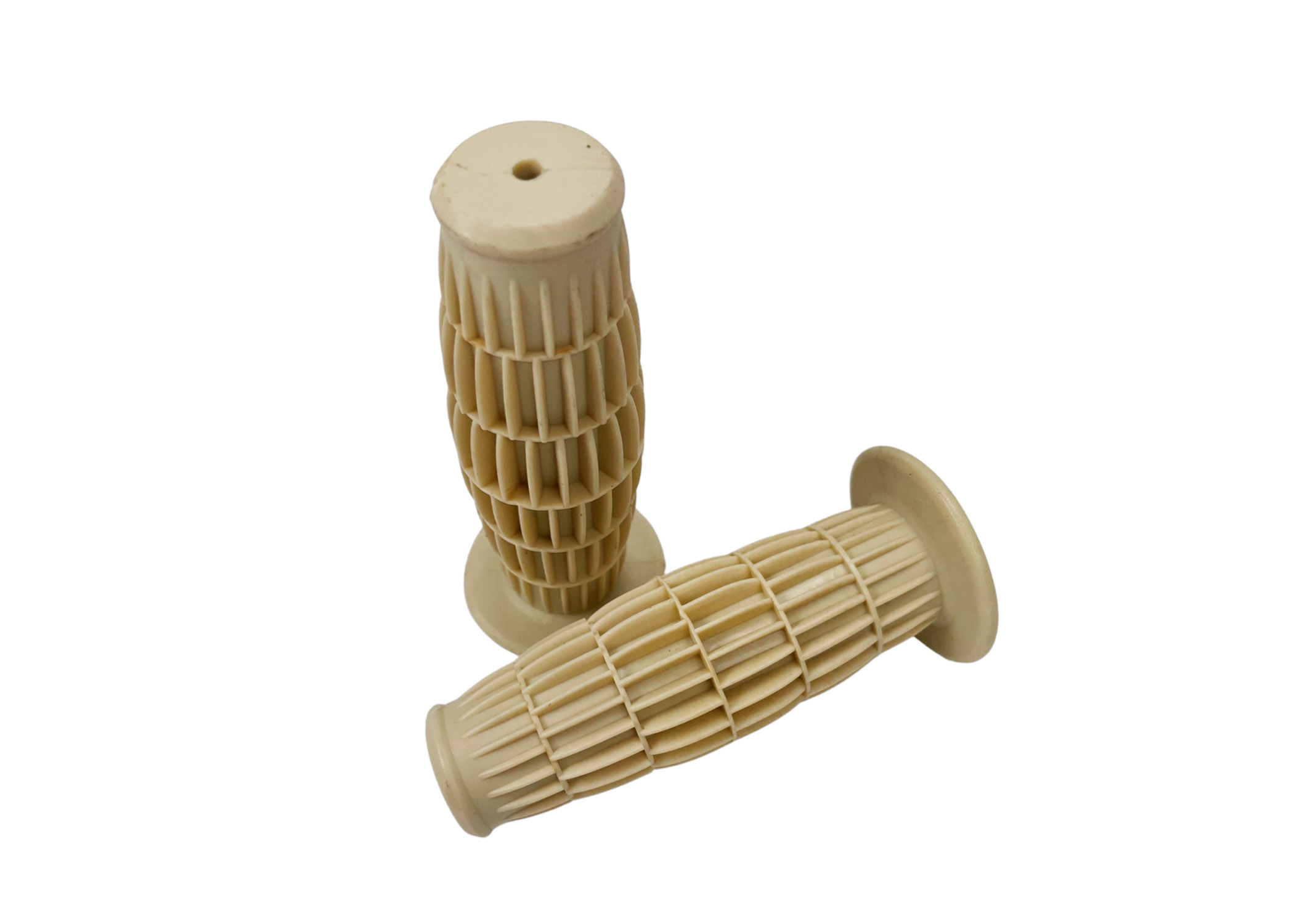 Universeel Bromfiets Puch Maxi Classic Handvatten Set 22/24x115mm Creme Kreidler Stuur Sachs