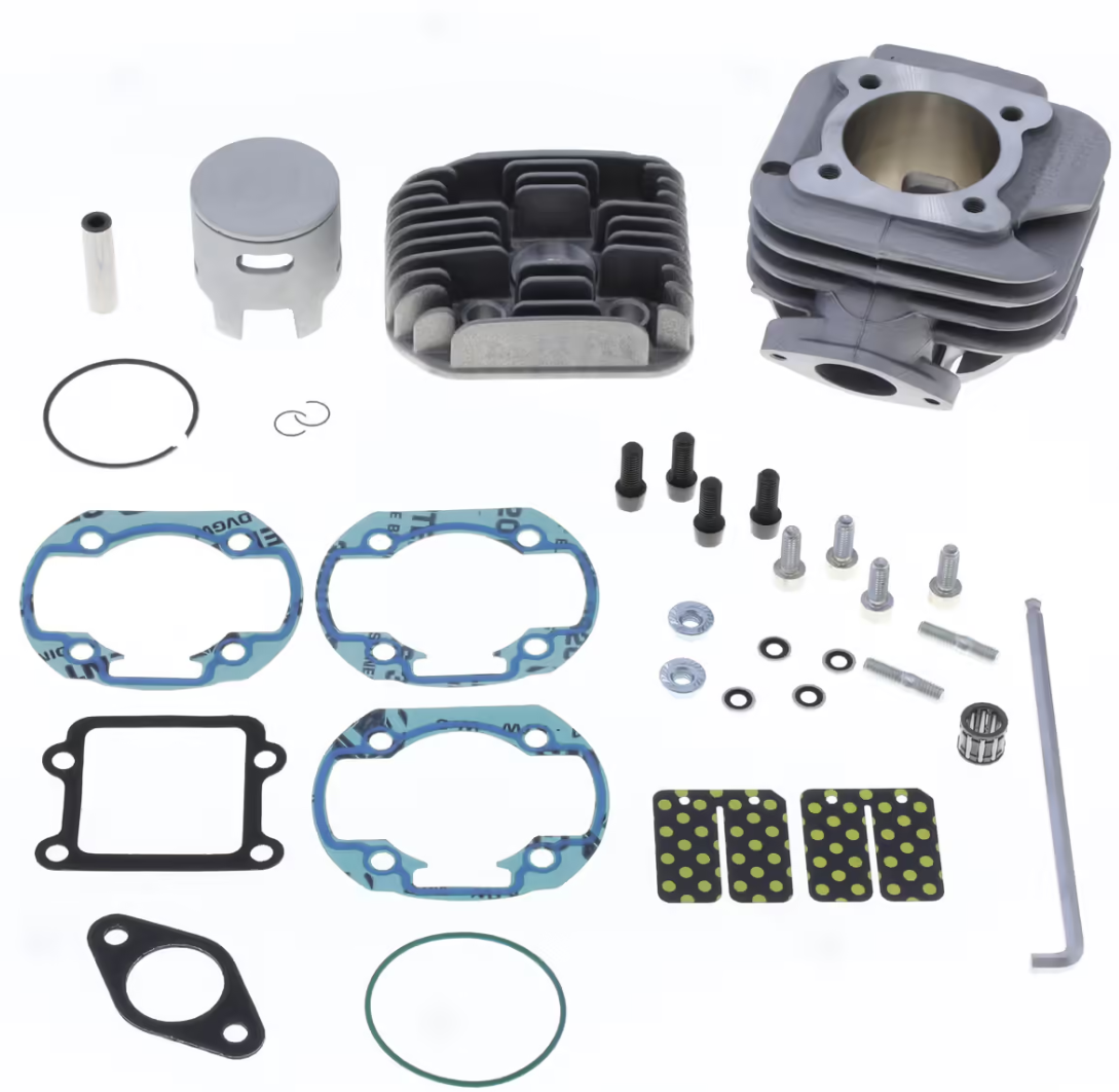 YAMAHA MBK BOOSTER Cilinder +zgr+kop 47.6mm 70cc 10mm pen -platte kop- athena P400485100089