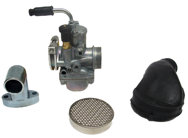 Puch Maxi Carburateurset 17.5mm Incl. Spruitstuk,luchtfilter Delllorto Carburateur Motordelen