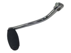 Bromfiets 517 Schakelpedaal Chroom Gebogen Cpl. Met Rubber.oud Model Pedaal Z282-05.700