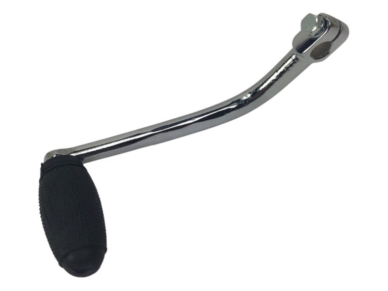 Bromfiets 517 Schakelpedaal Chroom Gebogen Cpl. Met Rubber.oud Model Pedaal Z282-05.700