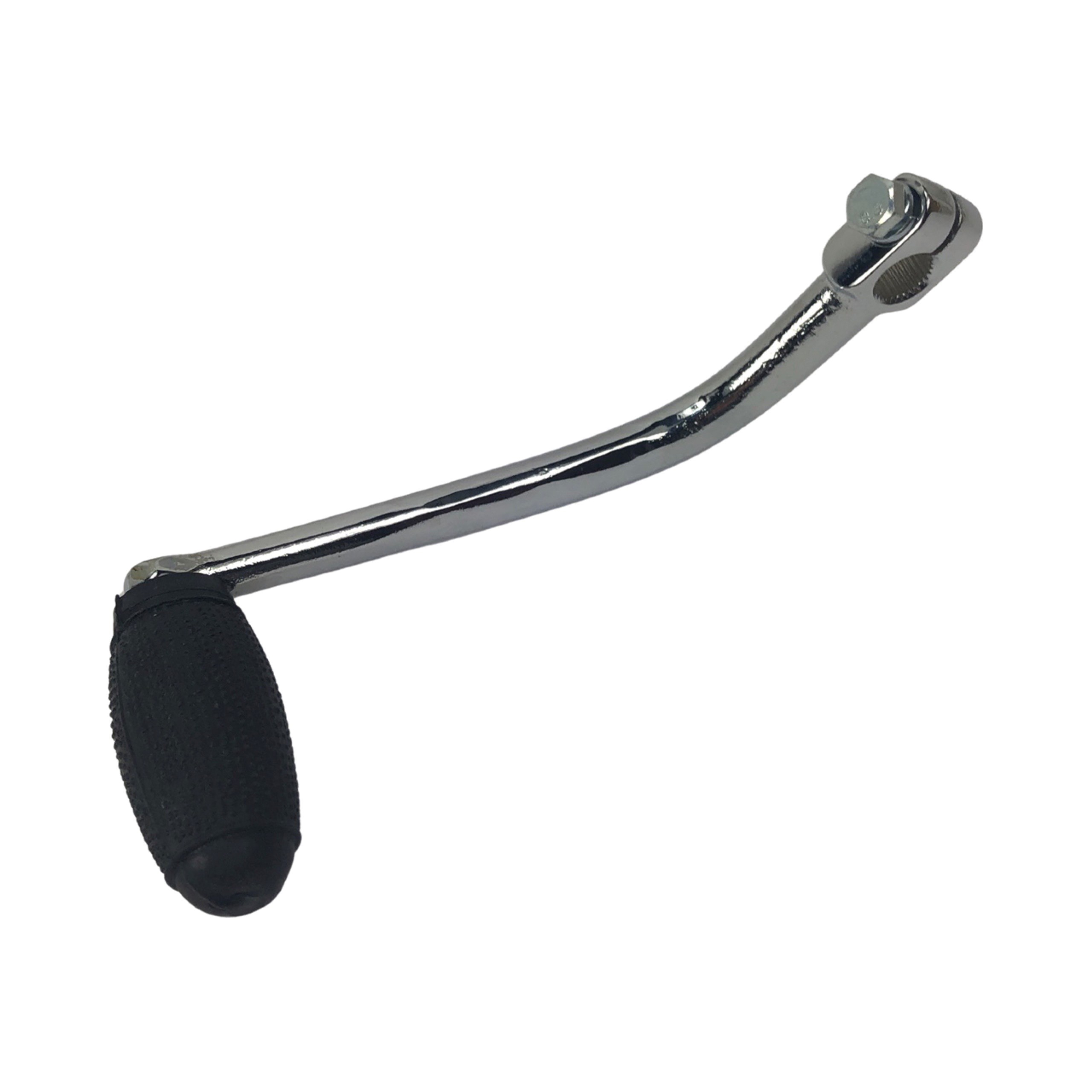 Bromfiets 517 Schakelpedaal Chroom Gebogen Cpl. Met Rubber.oud Model Pedaal Z282-05.700