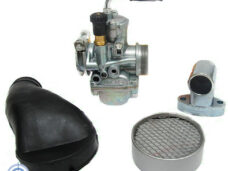 Puch Maxi Carburateur Set 19.5mm Cpl Met Spruitstuk /filter En Aanzuigrubber