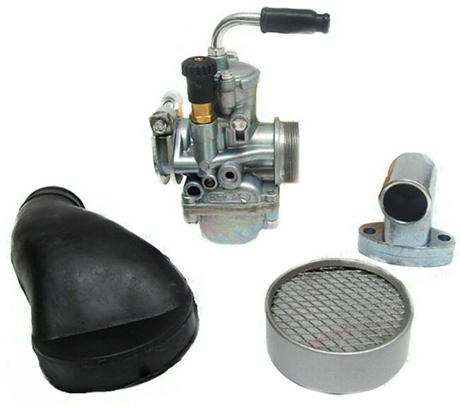 Puch Maxi Carburateur Set 19.5mm Cpl Met Spruitstuk /filter En Aanzuigrubber