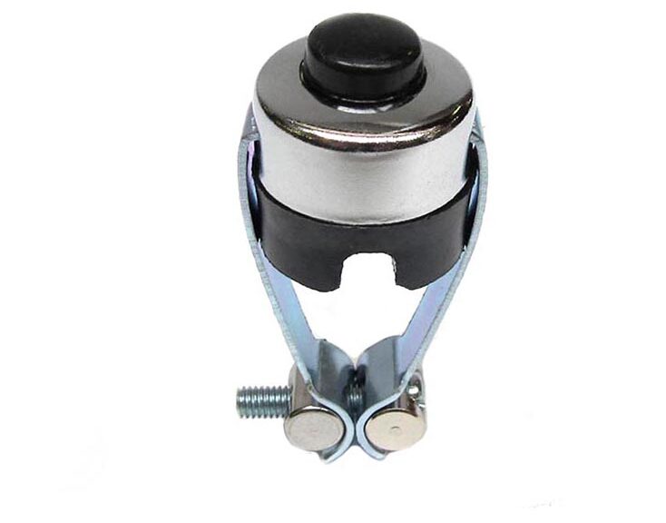 Universeel Bromfiets Puch Maxi Kreidler Drukbouton Chroom / Drukknop Stopschakelaar 22mm Stuur Tomos Sachs Stuur