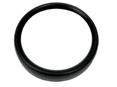 Mat zwarte tellerklokrand 70mm voor Sachs Hercules brommer