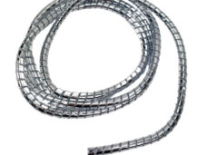Universeel Kabelhoes Spiraalband 1.5 Meter Zilverkleurig Chroom Sierkabel Kabel