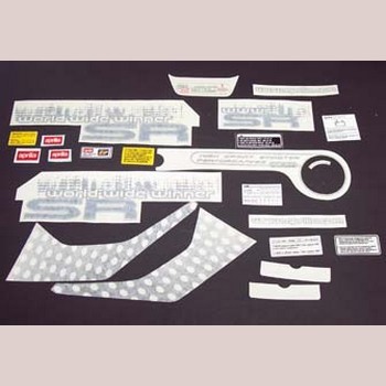 APRILIA Transferset WWW voor geel 8247672 Stickerset
