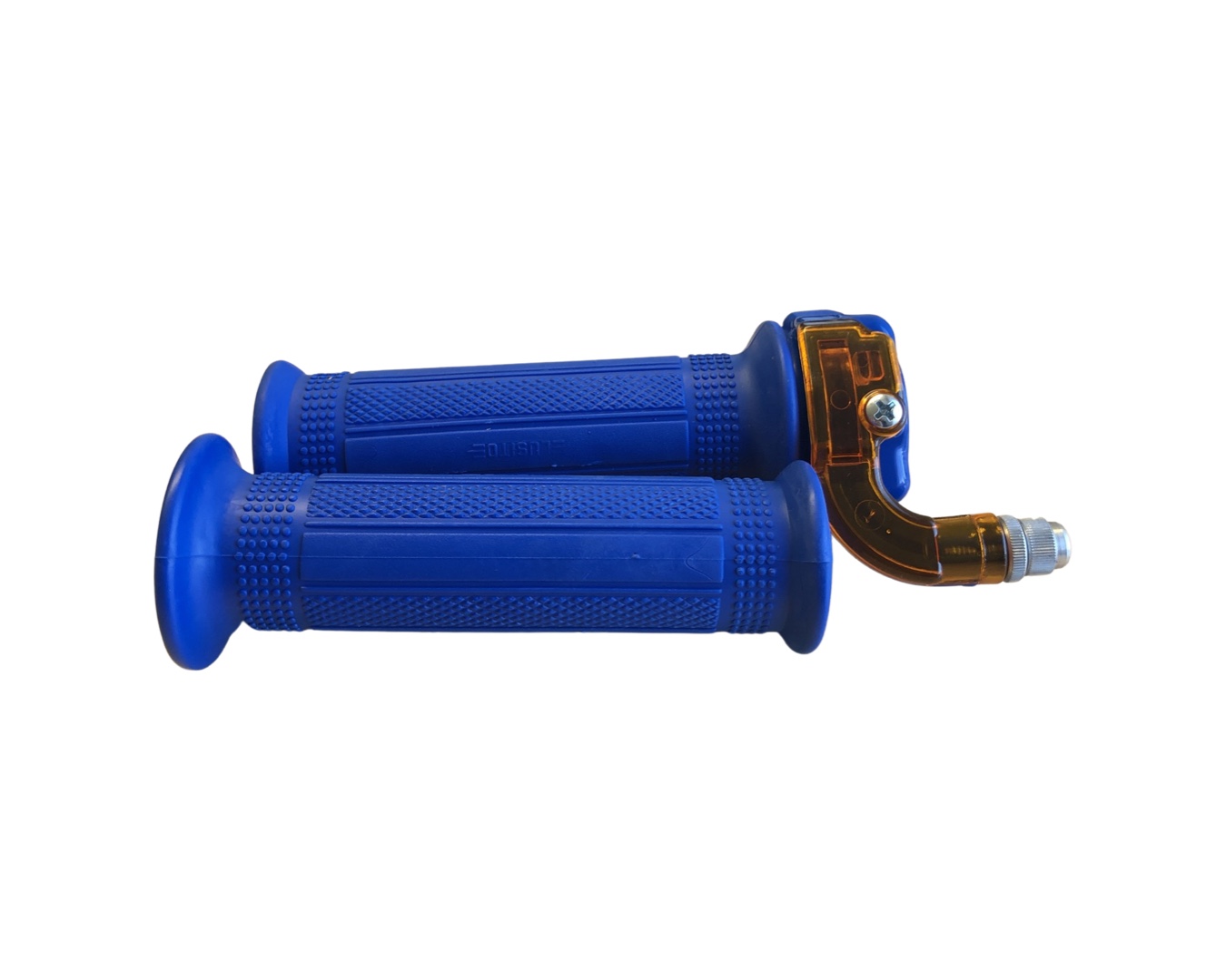 Lusito Targa snelgashendel haaks blauw oranje voor Puch brommer