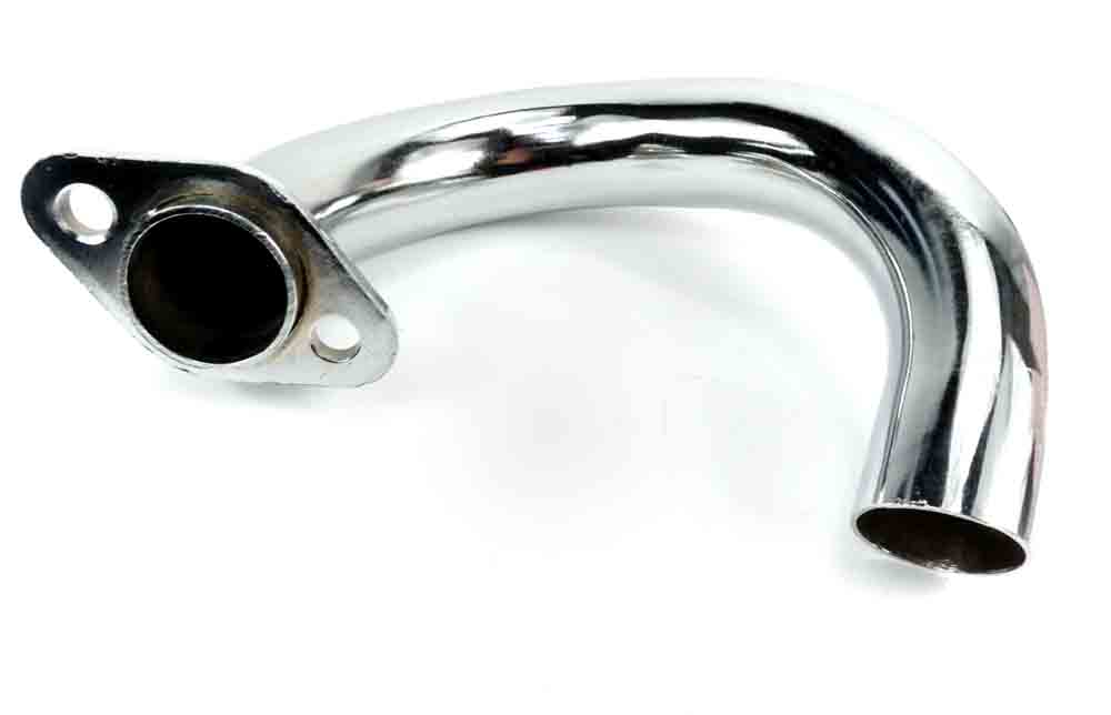 Uitlaatbocht 32mm chroom voor Sachs Hercules K50 RX brommer