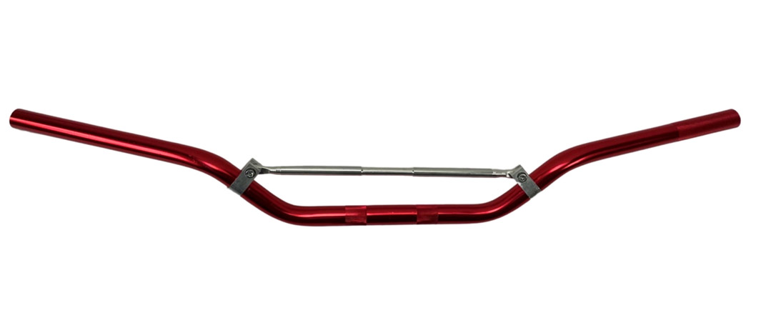 Rood universeel cross stuur 22mm voor brommer en scooter