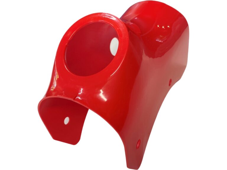 Rode aftermarket claxonkap voor Kreidler Florett 1967 balhoofdgebied