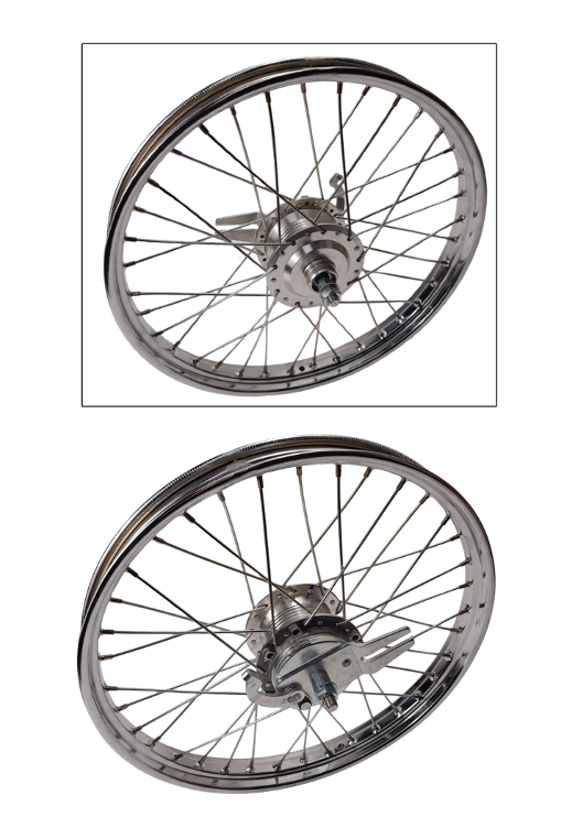 Compleet 17 inch spaakwiel voorwiel voor Peugeot 103 SP MVL