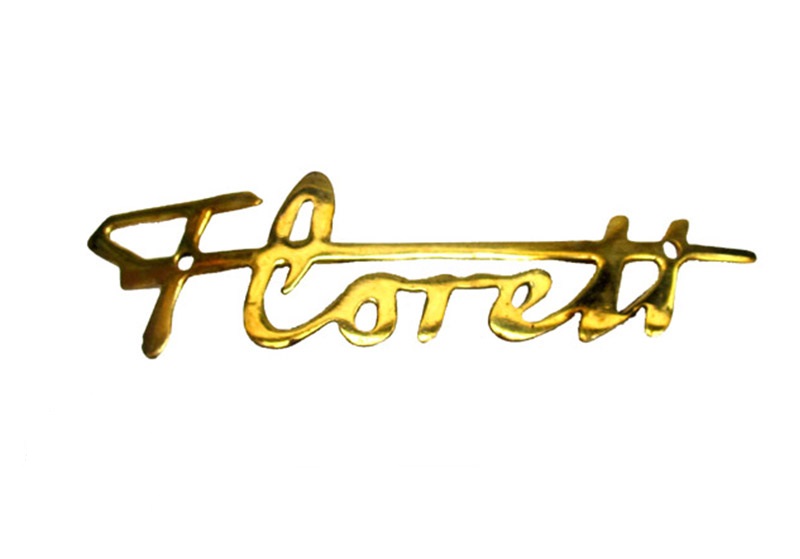 Messing Kreidler Florett embleem 80mm voor voorspatbord OEM 57.22.41