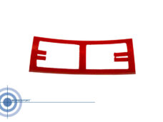 Rood kunststof frame tussenstuk Kreidler Florett 1968-1972 achterspatbord