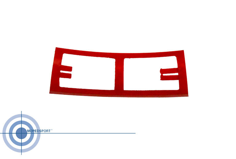 Rood kunststof frame tussenstuk Kreidler Florett 1968-1972 achterspatbord