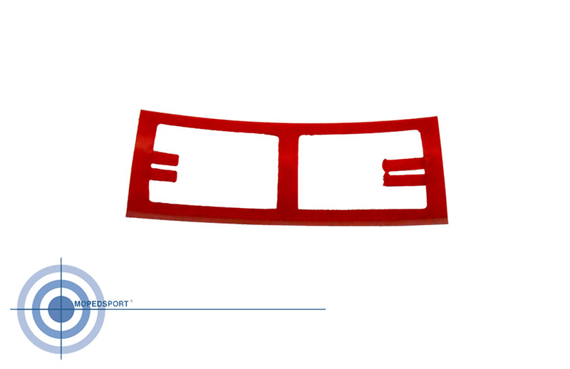 Rood kunststof frame tussenstuk Kreidler Florett 1968-1972 achterspatbord