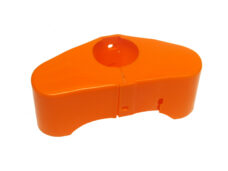 Oranje plastic beschermkap voorvork Kreidler Florett 1968-1972