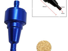 Universeel Benzinefilter 6mm Blauw Cnc Universeel 