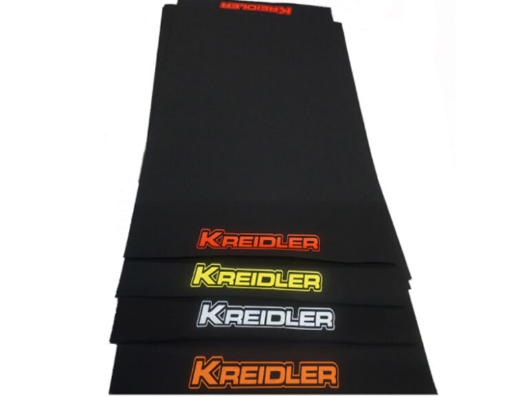 Kreidler Mat Showroommat / Werkplaats / Oliemat 2x1mtr Met Naam Oranje