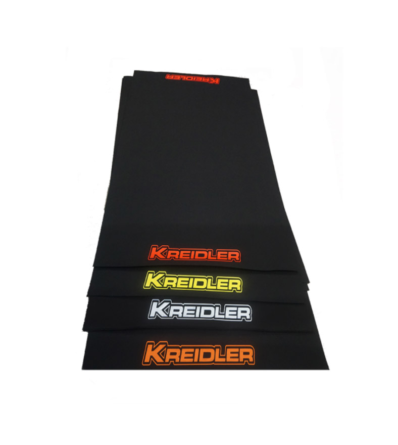 Kreidler Mat Showroommat / Werkplaats / Oliemat 2x1mtr Met Naam Oranje