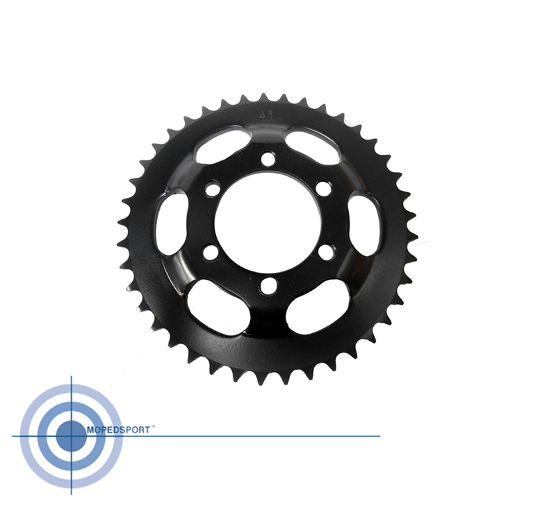 Zwart achtertandwiel 41 tands 1/4 voor Zündapp KS50 517 529 530